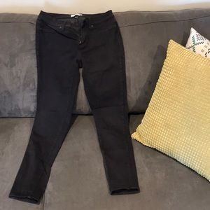 Faded black jeans